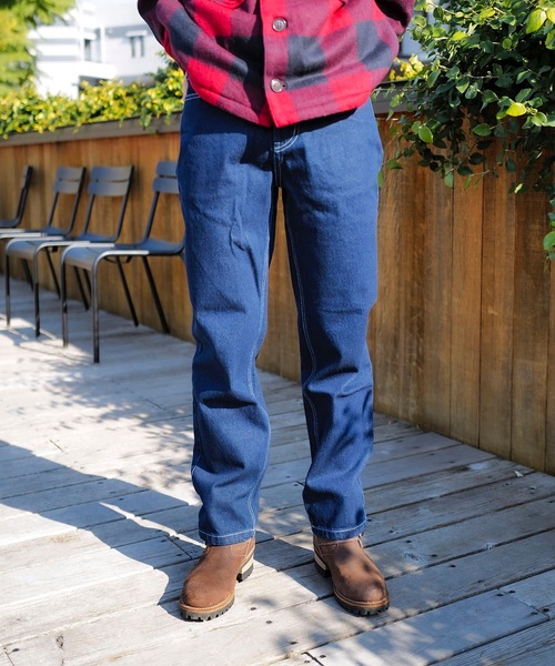 roial（ロイアル）の「DENIM/ROAIL(ロイアル) ヴィンテージウォッシュ加工リラックスシルエットデニム・ジーンズ（デニムパンツ・メンズ・ライトインディゴブルー/ダークインディゴブルー・32inch/34inch/30inch）」の7枚目の写真