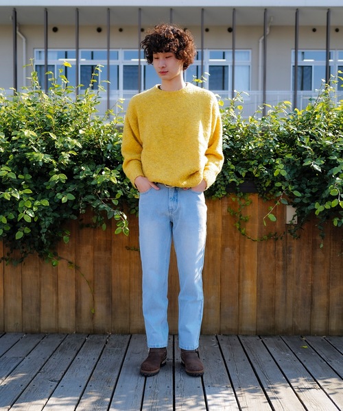 roial（ロイアル）の「DENIM/ROAIL(ロイアル) ヴィンテージウォッシュ加工リラックスシルエットデニム・ジーンズ（デニムパンツ・メンズ・ライトインディゴブルー/ダークインディゴブルー・32inch/34inch/30inch）」の14枚目の写真