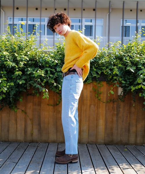 roial（ロイアル）の「DENIM/ROAIL(ロイアル) ヴィンテージウォッシュ加工リラックスシルエットデニム・ジーンズ（デニムパンツ・メンズ・ライトインディゴブルー/ダークインディゴブルー・32inch/34inch/30inch）」の15枚目の写真