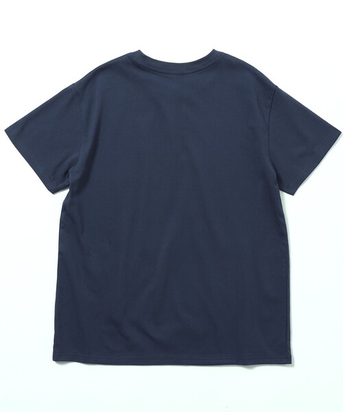 Firsthand（ファーストハンド）の「Firsthand/ファーストハンド オーガニックコットンリボン箔プリントTシャツ / フロントデザインTシャツ（Tシャツ/カットソー・レディース・ブラック/ホワイト/ネイビー・FREE）」の5枚目の写真