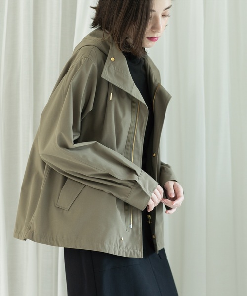 OPAQUE.CLIP(オペークドットクリップ)の「◆ファーベスト付き マルチWAYマウンテンパーカー【洗濯機洗い可/撥水加工/花粉対応】(ブルゾン・レディース・ブラック/ダークオリーブ/キャメル・38/42/40/36)」の12枚目の写真