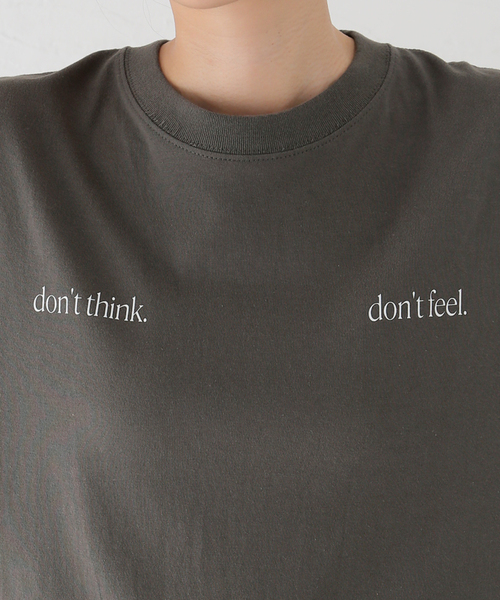 SKIN（スキン）の「《別注》【SKIN/スキン】dont think T-SHIRTS：Tシャツ（Tシャツ/カットソー・レディース・ホワイト/ブラック系その他・FREE）」の10枚目の写真