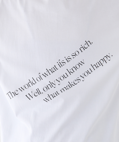 SKIN（スキン）の「《別注》【SKIN/スキン】dont think T-SHIRTS：Tシャツ（Tシャツ/カットソー・レディース・ホワイト/ブラック系その他・FREE）」の13枚目の写真