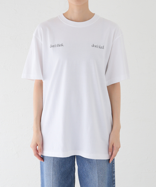 SKIN（スキン）の「《別注》【SKIN/スキン】dont think T-SHIRTS：Tシャツ（Tシャツ/カットソー・レディース・ホワイト/ブラック系その他・FREE）」の6枚目の写真