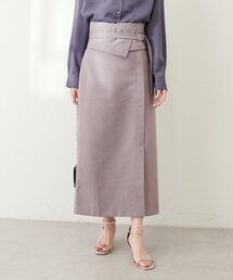 コルセットベルト付きナロースカート