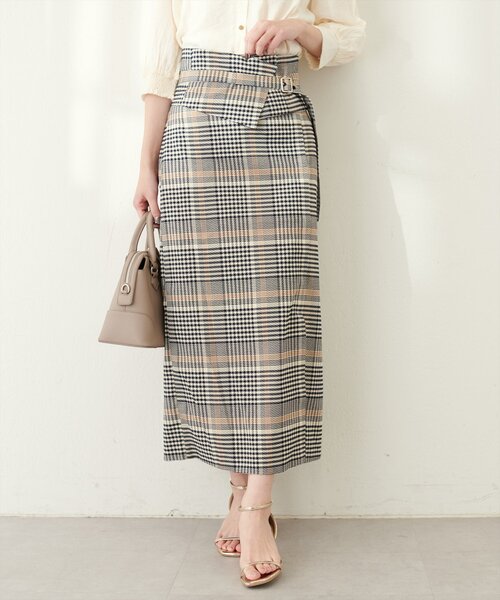 natural couture（ナチュラルクチュール）の「コルセットベルト付きナロースカート（スカート・レディース・ピンク系その他/ブラック/その他1/ボルドー・FREE）」の19枚目の写真