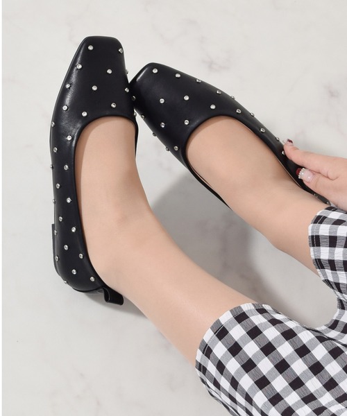 Bridget Birkin（ブリジットバーキン）の「【Bridget Birkin】ドットビジューフラットシューズ(541525)（パンプス・レディース・ベージュ系その他/ブラック系その他/シルバー/ブラック/ブラウン系その他・23/23.5/24/22.5/24.5）」の18枚目の写真