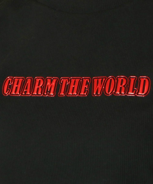 GORGE（ゴージ）の「《サイドドロスト×ロゴ》レディース リブTシャツ 半袖 カジュアル 春夏秋（Tシャツ/カットソー・レディース・オフホワイト/ブラック/チャコールグレー・F）」の12枚目の写真