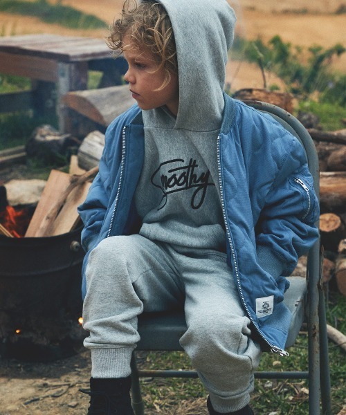 Smoothy（スムージー）の「SMOOTHY Sweat pants / スムージー スウェットパンツ（スウェットパンツ・キッズ・パープル/カーキ/ヘザーグレー・100/110/120/130/140/150/160）」の5枚目の写真