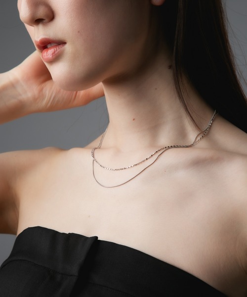 Os accessory（オズアクセサリー）の「Os　-オズ-　チェーン　レイヤード ネックレス【金属アレルギー対応】（ネックレス・レディース・ゴールド/シルバー・ONE SIZE）」の19枚目の写真