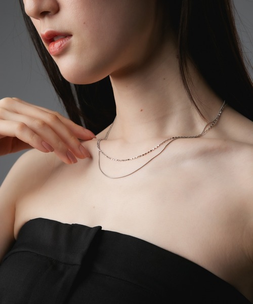 Os accessory（オズアクセサリー）の「Os　-オズ-　チェーン　レイヤード ネックレス【金属アレルギー対応】（ネックレス・レディース・ゴールド/シルバー・ONE SIZE）」の18枚目の写真