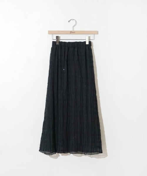 flower（フラワー）の「スパングルレーススカート（スカート・レディース・アイボリー/ブラック・SMALL/MEDIUM）」の15枚目の写真