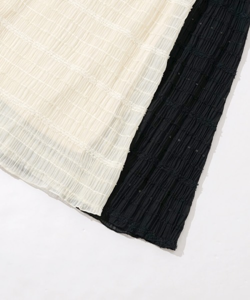 flower（フラワー）の「スパングルレーススカート（スカート・レディース・アイボリー/ブラック・SMALL/MEDIUM）」の12枚目の写真