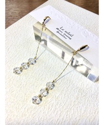 【Le soleil】煌びやか スワロフスキーピアス(MA)