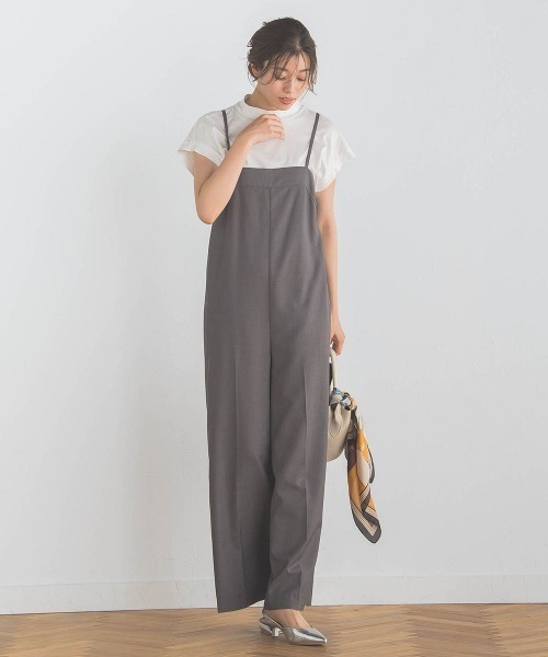 Droite lautreamont（ドロワットロートレアモン）の「サキソニーサロペット≪手洗い可能≫（サロペット/オーバーオール・レディース・ブラック/チャコールグレー・M/S）」の18枚目の写真