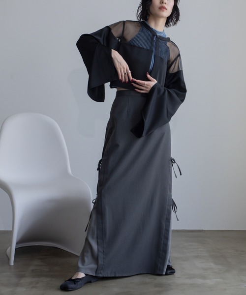 VACANCY（ヴァカンシー）の「スクエアバレーミュール（バレエシューズ・レディース・ベージュ/ブラック・LARGE/MEDIUM）」の7枚目の写真