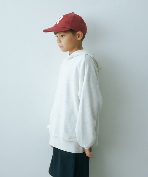 green label relaxing（グリーンレーベルリラクシング）の「TJ 裏毛 フードプルオーバー / キッズ  140cm-160cm（パーカー・キッズ・ナチュラル/ブラック/ライトブルー/ワインレッド・160cm/140cm/150cm）」の3枚目の写真