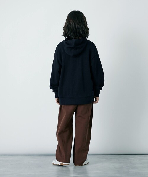 green label relaxing（グリーンレーベルリラクシング）の「TJ 裏毛 フードプルオーバー / キッズ  140cm-160cm（パーカー・キッズ・ナチュラル/ブラック/ライトブルー/ワインレッド・160cm/140cm/150cm）」の9枚目の写真