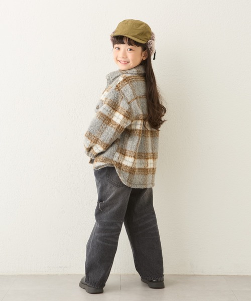 CIAOPANIC TYPY（チャオパニックティピー）の「【KIDS】ミリタリーフライトキャップ（キャップ・キッズ・ブラック/カーキ/ブラウン・ONE SIZE）」の18枚目の写真