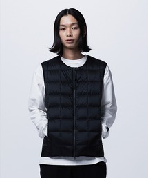 TAION | 【TAION(タイオン)】〈メンズ〉ベーシック クルーネックWジップ ダウンベスト(ダウンベスト)
