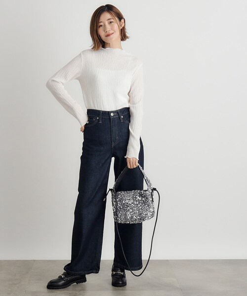 grove（グローブ）の「◆スパンコール2WAYワンショルダー（ショルダーバッグ・レディース・グレー系3/ネイビー系3/ブラック系3・00）」の6枚目の写真