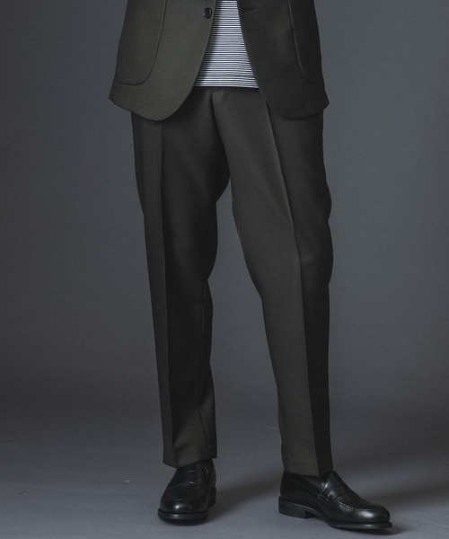 URBAN RESEARCH DOORS（アーバンリサーチドアーズ）の「LIFE STYLE TAILOR　ウールライクツイルコンフォータブルパンツ（スーツパンツ・メンズ・ネイビー/ブラウン/カーキ・SMALL/MEDIUM/LARGE/X-LARGE）」の15枚目の写真