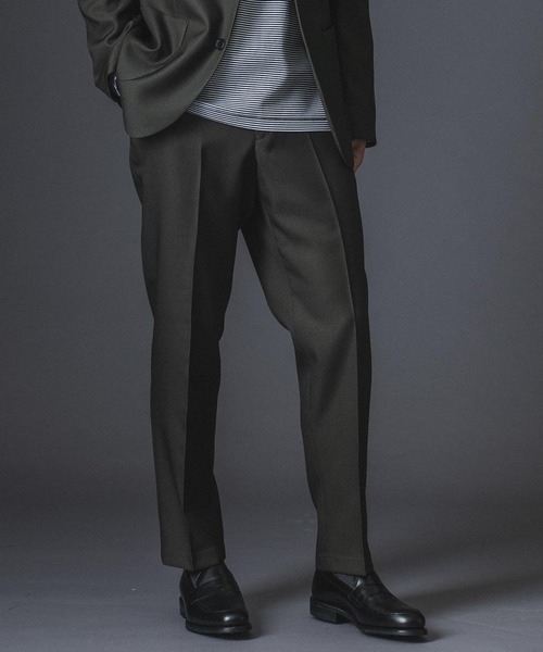 URBAN RESEARCH DOORS（アーバンリサーチドアーズ）の「LIFE STYLE TAILOR　ウールライクツイルコンフォータブルパンツ（スーツパンツ・メンズ・ネイビー/ブラウン/カーキ・SMALL/MEDIUM/LARGE/X-LARGE）」の16枚目の写真