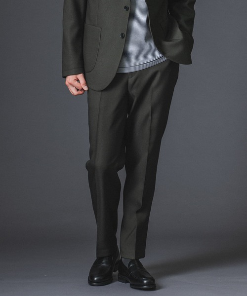 URBAN RESEARCH DOORS（アーバンリサーチドアーズ）の「LIFE STYLE TAILOR　ウールライクツイルコンフォータブルパンツ（スーツパンツ・メンズ・ネイビー/ブラウン/カーキ・SMALL/MEDIUM/LARGE/X-LARGE）」の17枚目の写真