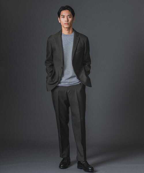 セール】LIFE STYLE TAILOR ウールライクツイルコンフォータブルパンツ