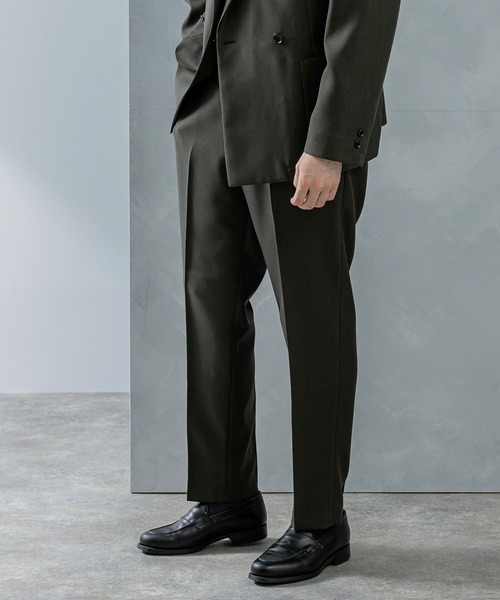 URBAN RESEARCH DOORS（アーバンリサーチドアーズ）の「LIFE STYLE TAILOR　ウールライクツイルコンフォータブルパンツ（スーツパンツ・メンズ・ネイビー/ブラウン/カーキ・SMALL/MEDIUM/LARGE/X-LARGE）」の21枚目の写真