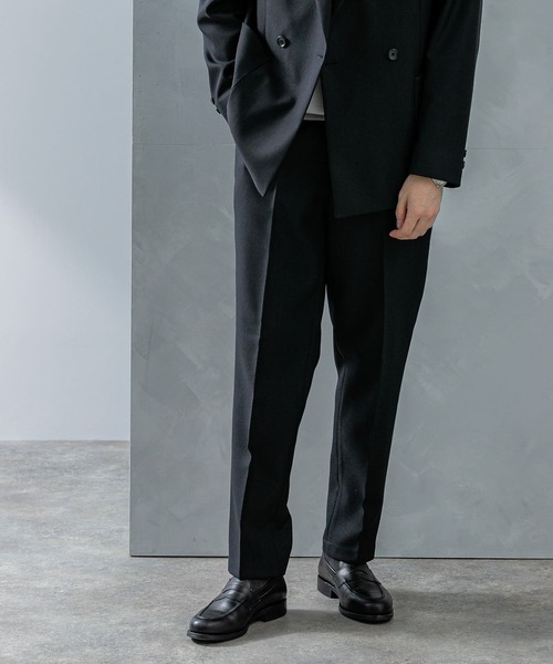 HANAE MORI ビジネススーツ リネン ウール ブラウン ダブル Lサイズ セール】LIFE STYLE TAILOR ウールライクツイルコンフォータブル