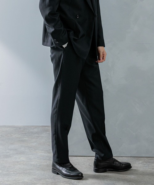 セール】LIFE STYLE TAILOR ウールライクツイルコンフォータブルパンツ