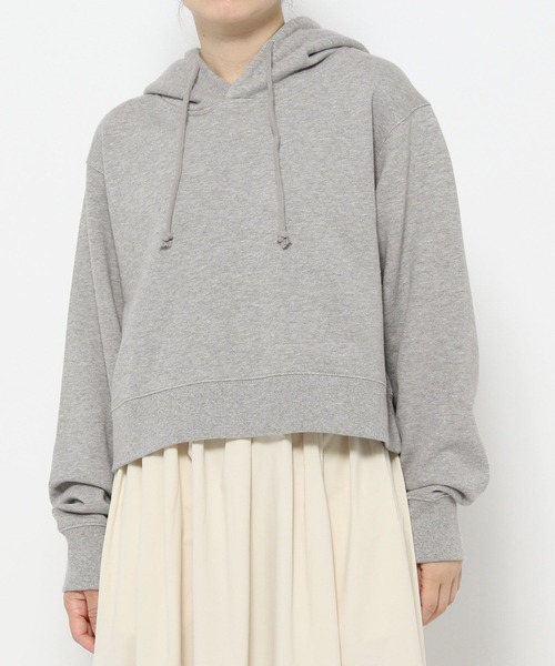 GLOBAL WORK（グローバルワーク）の「高山直子さんコラボ/ショートフーディー/EiiS/133551（パーカー・レディース・ブラック/グレー/オフホワイト・SMALL/X-SMALL）」の6枚目の写真