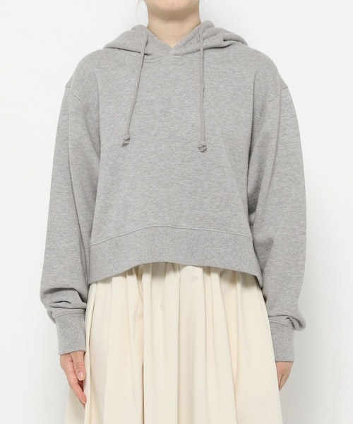 GLOBAL WORK（グローバルワーク）の「高山直子さんコラボ/ショートフーディー/EiiS/133551（パーカー・レディース・ブラック/グレー/オフホワイト・SMALL/X-SMALL）」の8枚目の写真