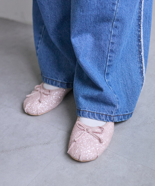 w closet（ダブルクローゼット）の「【５色展開】アソートバレエシューズ（パンプス・レディース・シルバー/ブラック/ブラック系その他2/ブラウン/ピンク・LARGE/MEDIUM）」の13枚目の写真