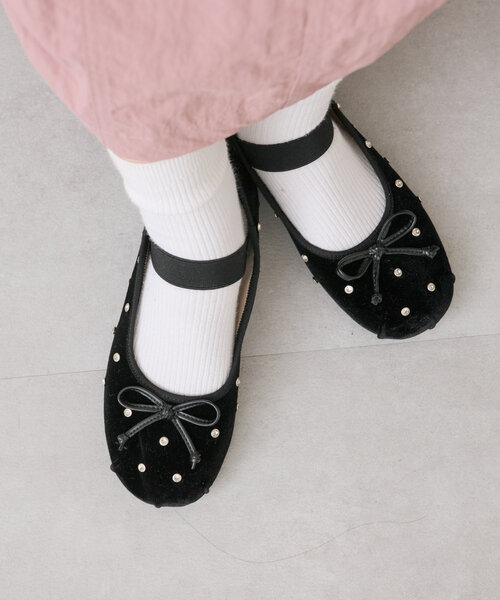 w closet（ダブルクローゼット）の「【５色展開】アソートバレエシューズ（パンプス・レディース・シルバー/ブラック/ブラック系その他2/ブラウン/ピンク・LARGE/MEDIUM）」の18枚目の写真