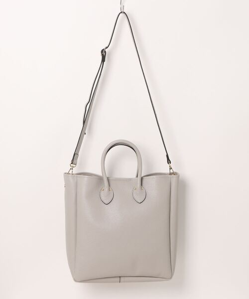 MARCO BIANCHINI（マルコビアンチーニ）の「【Marco Bianchini/マルコビアンキーニ】 2wayトートバッグ（トートバッグ・レディース・ダークベージュ/ブラック/ピンク/ライトグレー・FREE）」の3枚目の写真