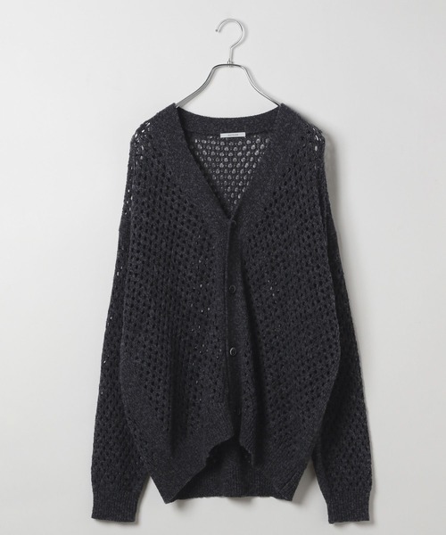 BAYFLOW（ベイフロー）の「BIGメッシュニットカーディガン（カーディガン/ボレロ・メンズ・ネイビー/チャコールグレー・MEDIUM/LARGE）」の12枚目の写真
