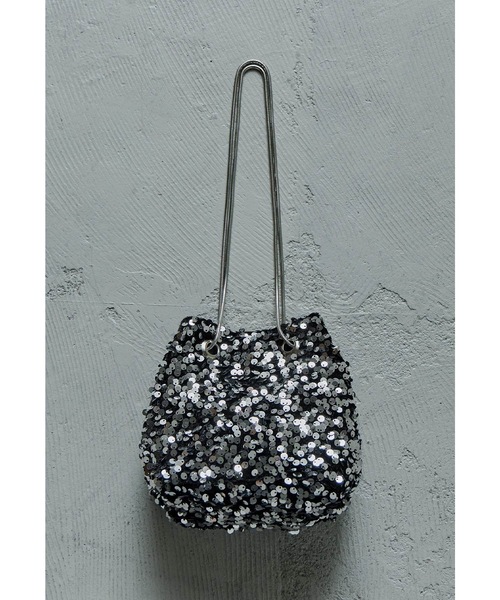 niana(ニアナ)の「2wayスパンコールバッグ ショルダー ミニ パーティーバッグ フォーマル オケージョン 結婚式 二次会 お呼ばれ(ハンドバッグ・レディース・ブラック/シルバー/シルバー×ブラック・FREE)」の6枚目の写真