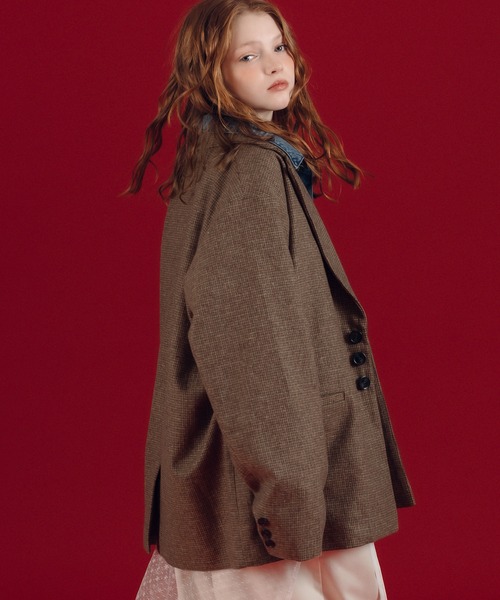 MUHET（ミュエータ）の「テーラードジャケット（テーラードジャケット・レディース・チャコールグレー/ブラウン・X-LARGE/MEDIUM）」の22枚目の写真