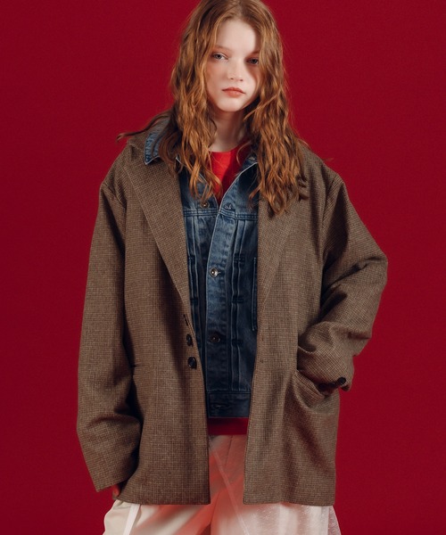 MUHET（ミュエータ）の「テーラードジャケット（テーラードジャケット・レディース・チャコールグレー/ブラウン・X-LARGE/MEDIUM）」の21枚目の写真