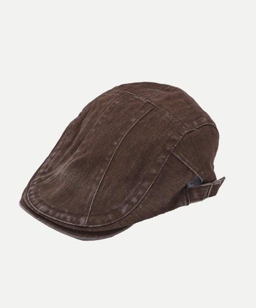 WHO'S WHO gallery（フーズフーギャラリー）の「ヴィンテージライクハンチング（キャップ・レディース・ブラック/ベージュ/ブラウン・FREE）」の2枚目の写真