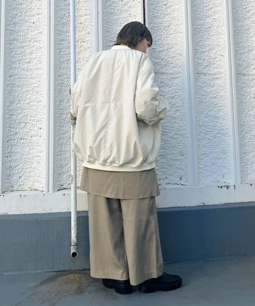 KBF（ケイビーエフ）の「BIGギャザースリーブMA-1（MA-1・レディース・ブラック/アイボリー/ブラック系その他・ONE）」の15枚目の写真