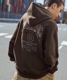 SPALDING（スポルディング）の「SPALDING/スポルディング 別注 ロゴ刺繍/プリント ヴィンテージライクビッグシルエットプルオーバーパーカー（パーカー・メンズ）」