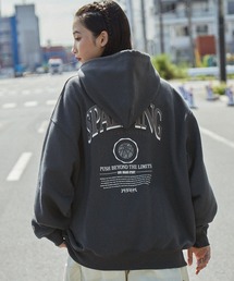 SPALDING/スポルディング 別注 ロゴ刺繍/プリント ヴィンテージライクビッグシルエットプルオーバーパーカー