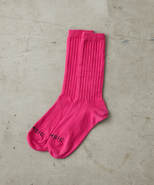 WHIMSIC（ウィムジック）の「【UNISEX】ネオンカラーソックス（ソックス/靴下・メンズ・オレンジ/ピンク/グリーン・FREE）」の2枚目の写真