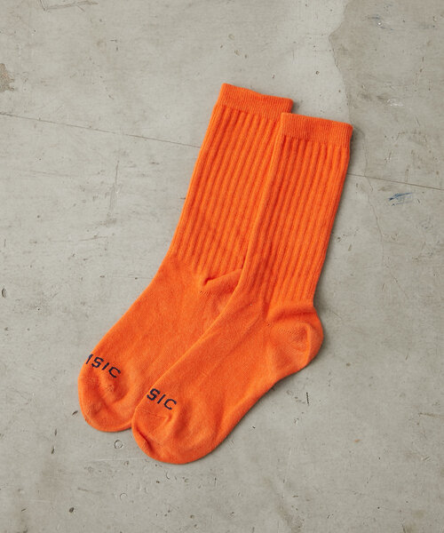 WHIMSIC（ウィムジック）の「【UNISEX】ネオンカラーソックス（ソックス/靴下・メンズ・オレンジ/ピンク/グリーン・FREE）」の3枚目の写真