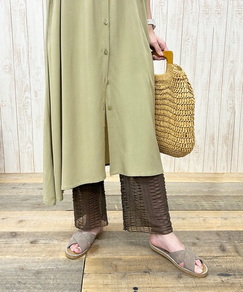 セール】シアー プリーツ レギンス（レギンス/スパッツ