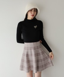 BLUEEAST（ブルーイースト）の「チェックニットミニマーメイドスカート（スカート）」