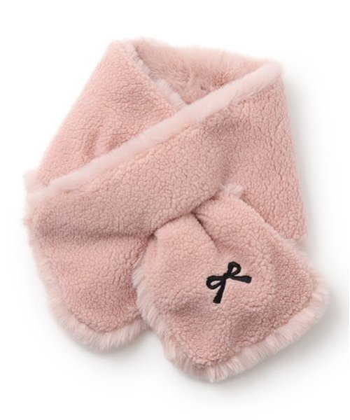 by LOVEiT（バイラビット）の「2wayマフラー（マフラー・キッズ・ブラック/オフホワイト/ピンク・FREE）」の6枚目の写真